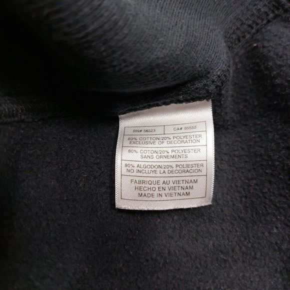 Vintage Nike Miami Hurricanes The U Football Black 1/4 Zip Sweatshirt Size XL - Picture 7 of 8